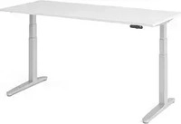 HAMMERBACHER XBHM19 elektrisch h&ouml;henverstellbarer Schreibtisch wei&szlig; rechteckig,
