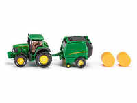 siku Traktor John Deere 7530 mit Ballenpresse 990 1665 Spielzeugauto
