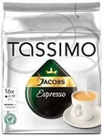 TASSIMO JACOBS ESPRESSO CLASSICO Kaffeediscs, Arabica- und Robustabohnen kr&auml;ftig, 16