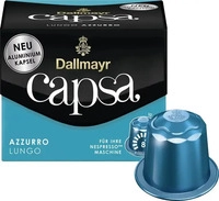 Dallmayr Capsa LUNGO AZZURRO Kaffeekapseln, Arabica- und Robustabohnen 10 St.