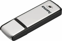 Hama 00108074, hama USB-Stick Fancy silber, schwarz 128 GB, 1 St. silber/schwarz