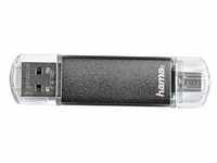 hama USB-Stick Laeta Twin grau 32 GB 123925