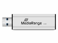 MediaRange USB-Stick schwarz, silber 8 GB MR914