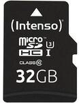 Intenso Speicherkarte microSDHC Professional 32 GB Intenso Speicherkarte microSDHC Professional 32 GB