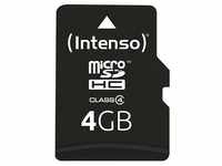Intenso Speicherkarte microSDHC-Card Class 4 4 GB 3403450