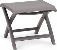 barths Gartenhocker Larino antikgrau, Metall, 2 St.