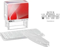 COLOP Textstempel, individualisierbar Printer 20/1 selbstf&auml;rbend schwarz ohne Logo,