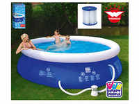 HAPPY PEOPLE® Quick-Up-Pool 3681,0 l blau 300,0 x 76,0 cm