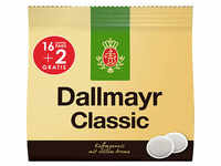 Dallmayr Classic Kaffeepads Arabica- und Robustabohnen 16 + 2 Pads