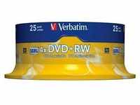 25 Verbatim DVD+RW 4,7 GB wiederbeschreibbar 43489