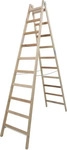 KRAUSE Stehleiter beidseitig STABILO natur 2x 10 Sprossen, H: 280,0 cm