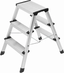 Hailo Klapptritt D60 StandardLine silber 3 Stufen, H: 60,0 cm
