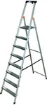 KRAUSE Stehleiter einseitig MONTO Safety silber 8 Stufen, H: 255,0 cm