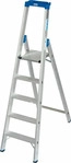 KRAUSE Stehleiter einseitig STABILO silber 5 Stufen, H: 200,0 cm