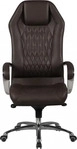 AMSTYLE Chefsessel, SPM1.297 Leder braun, Gestell silber