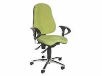 Topstar Bürostuhl Sitness® 10, SI59UG05 Stoff grün, Gestell chrom
