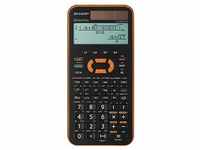 SHARP EL-W531XG Wissenschaftlicher Taschenrechner schwarz/orange