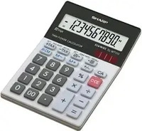 SHARP EL-M711G Tischrechner lichtgrau/schwarz