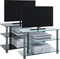 VCM my media 14120, VCM my media TV-Rack Sindas silber, klarglas silber/klarglas