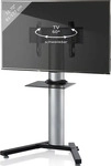 VCM my media TV-St&auml;nder Stadino Mini schwarz, silber, schwarzglas