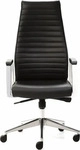 Mayer Chefsessel myDELUXE, 2491 Leder schwarz, Gestell alu