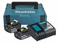 makita Werkzeugakkus mit Schnellladegerät Power Source Kit Lithium-Ionen 2x 3,0 Ah