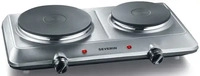 SEVERIN DK 1014 Doppelkochplatte silber