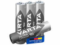 4 VARTA Batterien ULTRA LITHIUM Micro AAA 1,5 V