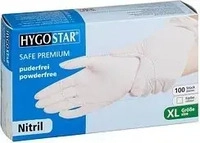 HYGOSTAR unisex Einmalhandschuhe SAFE PREMIUM wei&szlig; Gr&ouml;&szlig;e XL, 100 St.