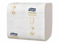 TORK Einzelblatt-Toilettenpapier T3 Premium Extra Soft 2-lagig, 7.560 Tücher
