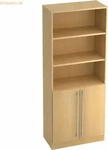 HAMMERBACHER Regalschrank Sira, V7700/3/3/RE ahorn 80,0 x 42,0 x 200,4 cm, 1 St.