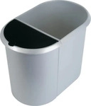 helit the double M&uuml;lltrenner 20,0 + 9,0 l silber, 1 St.