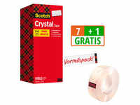 7 + 1 GRATIS: Scotch Crystal Klebefilm kristall-klar 19,0 mm x 33,0 m 7 Rollen +