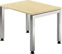 HAMMERBACHER JS08 h&ouml;henverstellbarer Schreibtisch ahorn rechteckig, 4-Fu&szlig;-Gestell