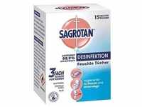 SAGROTAN® Desinfektionstücher DESINFEKTION, 15 St.
