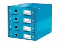 LEITZ Schubladenbox Click & Store blau 6049-00-36, DIN A4 mit 4 Schubladen