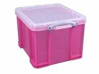Really Useful Box Aufbewahrungsbox 35,0 l transparent, pink 48,0 x 39,0 x 31,0...