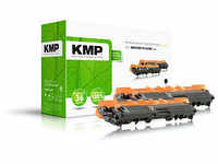 KMP 1248,0021 schwarz Toner kompatibel zu brother 2x TN-242BK, 2er-Set