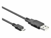 goobay USB 2.0 A/Micro USB 2.0 B Kabel 1,0 m schwarz 93918