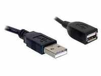DeLOCK USB 2.0 A Kabel 0,15 m schwarz 82457