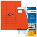 Herma 4367, HERMA Etiketten 4367 rot 45,7 x 21,2 mm, 20 Blatt