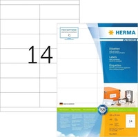 Herma 4654, HERMA Etiketten 4654 wei&szlig; 105,0 x 39,0 mm, 100 Blatt