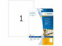 Herma 10911, HERMA 25 Etiketten 10911 weiß 210,0 x 297,0 mm (4008705109116)