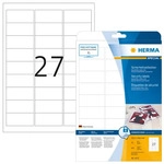 Herma 4233, HERMA Sicherheitsetiketten 4233 wei&szlig; 63,5 x 29,6 mm, 25 Blatt