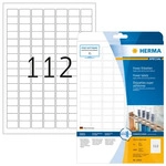 Herma 10916, HERMA Power-Etiketten 10916 wei&szlig; 25,4 x 16,9 mm, 25 Blatt