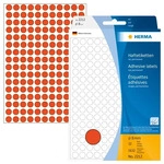 Herma 2212, HERMA Klebepunkte 2212 rot &Oslash; 8,0 mm, 5.632 St.