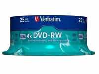 25 Verbatim DVD-RW 4,7 GB wiederbeschreibbar