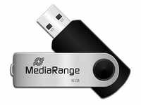 MediaRange USB-Stick schwarz, silber 16 GB