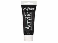 KREUL el Greco Acrylfarbe schwarz 75,0 ml