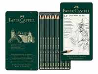 FABER-CASTELL Castell 9000 Art Set Bleistift-Set 8B - 2H grün, 12 St.